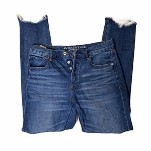 American Eagle | High Rise Girlfriend Long Jeans 6